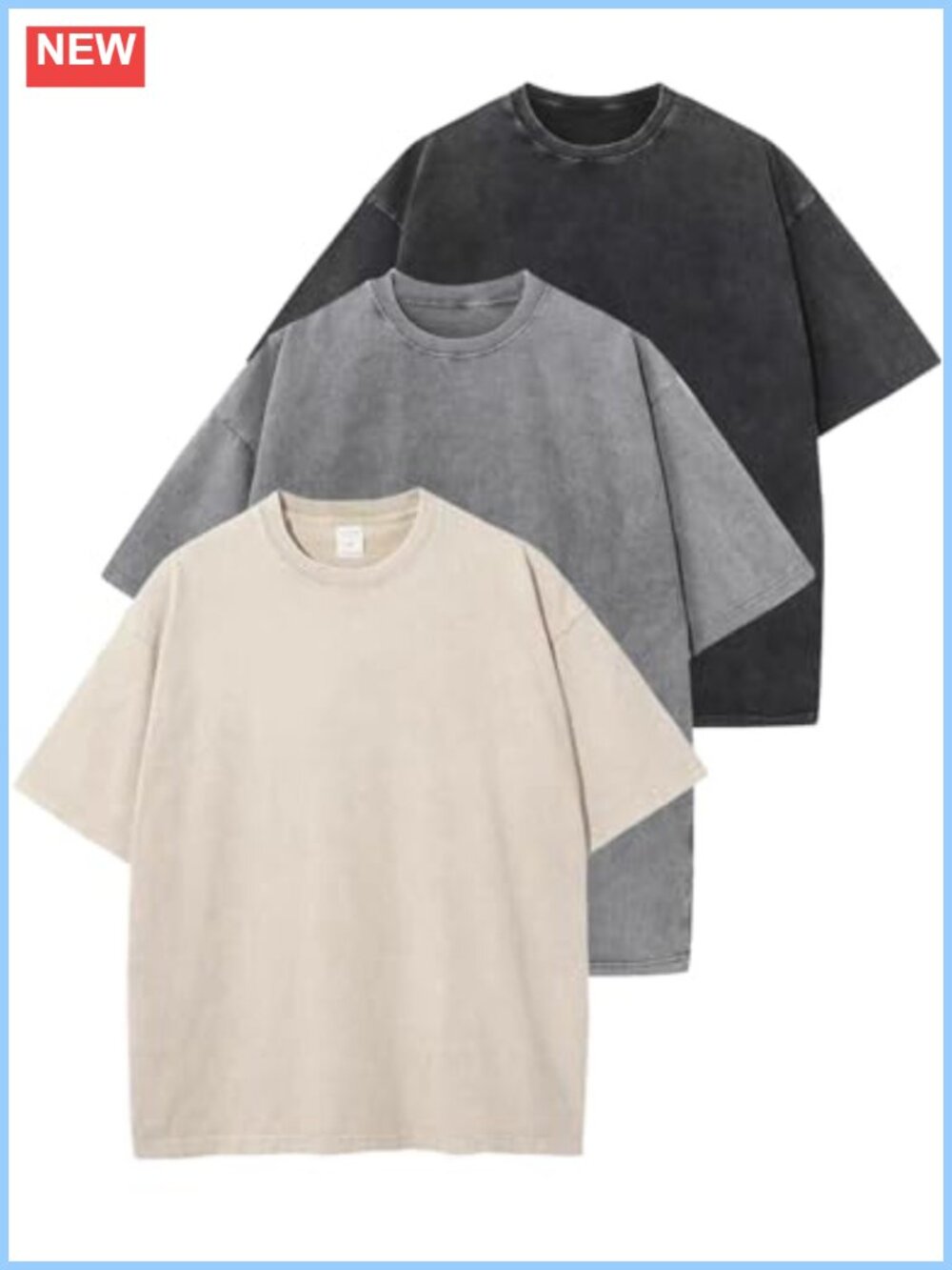 Oversized Cotton T-Shirt Vintage Tee Loose Fit Streetwear Unisex
